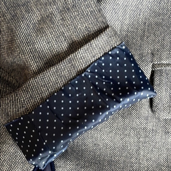 GAP Wool Blend Navy Uniform Academy Blazer with Polka Dot Lining - Picture 12 of 12